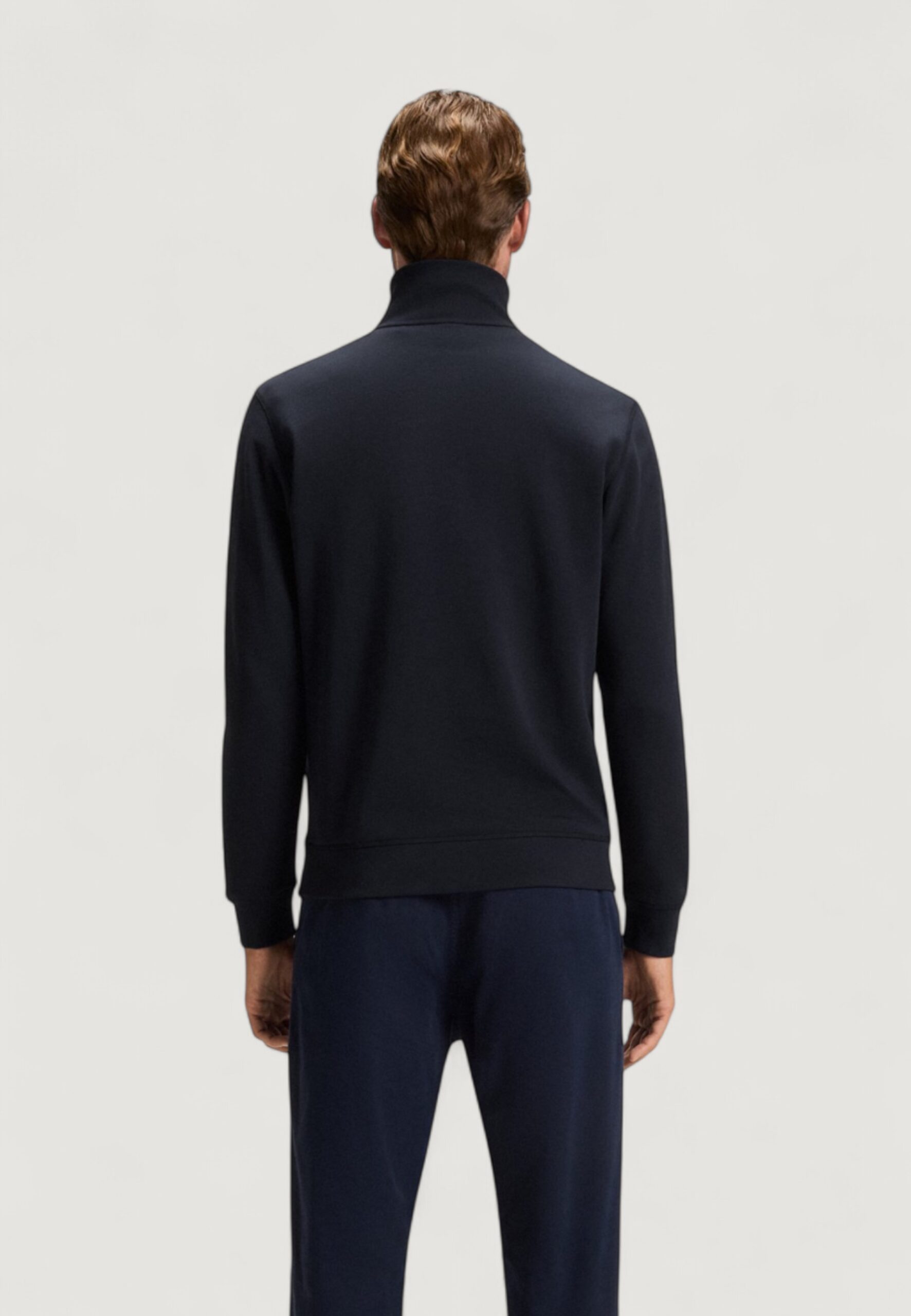 Felpa senza cappuccio Boss zetrust 10234591 01 Blue scuro - Foto 4