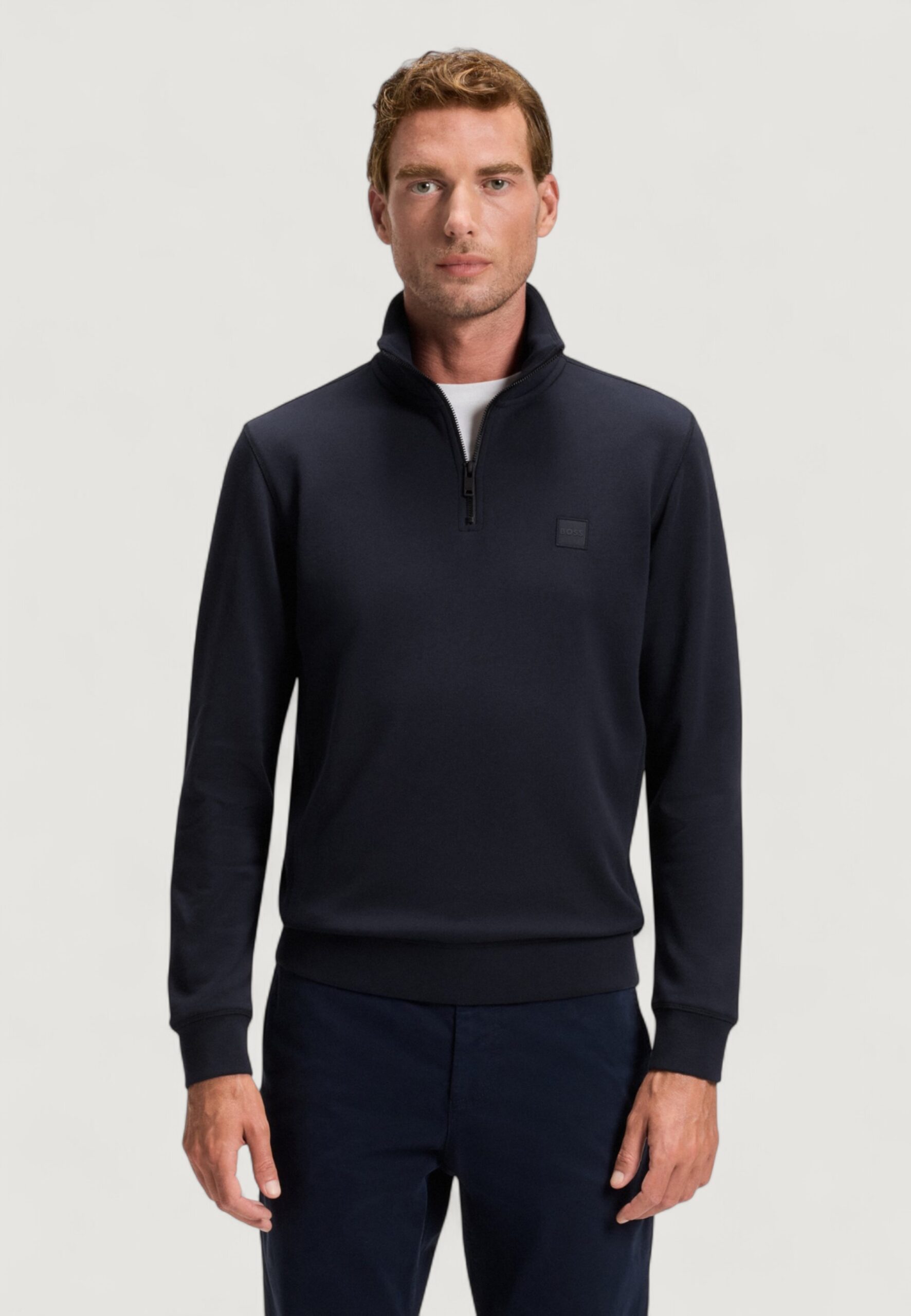 Felpa senza cappuccio Boss zetrust 10234591 01 Blue scuro - Foto 5