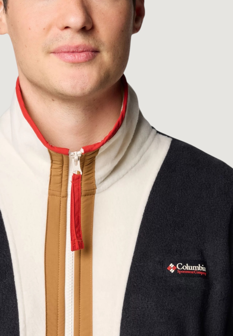 Felpa senza cappuccio COLUMBIA backbowl™ ii full zip fleece BEIGE/BLU - Foto 3