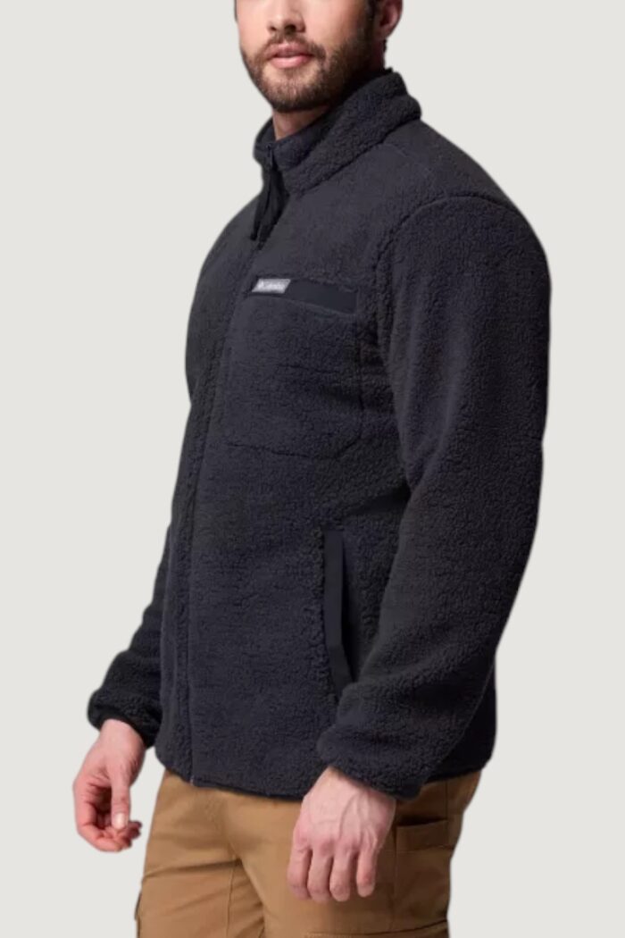 Felpa senza cappuccio COLUMBIA rugged ridge™ high pile full zip Nero