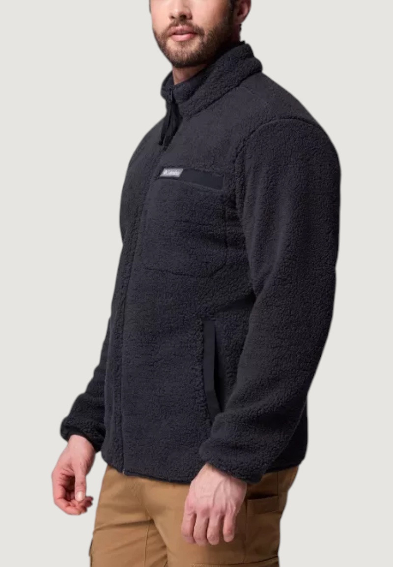 Felpa senza cappuccio COLUMBIA rugged ridge™ high pile full zip Nero - Foto 2