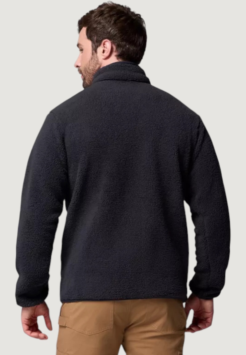 Felpa senza cappuccio COLUMBIA rugged ridge™ high pile full zip Nero - Foto 3