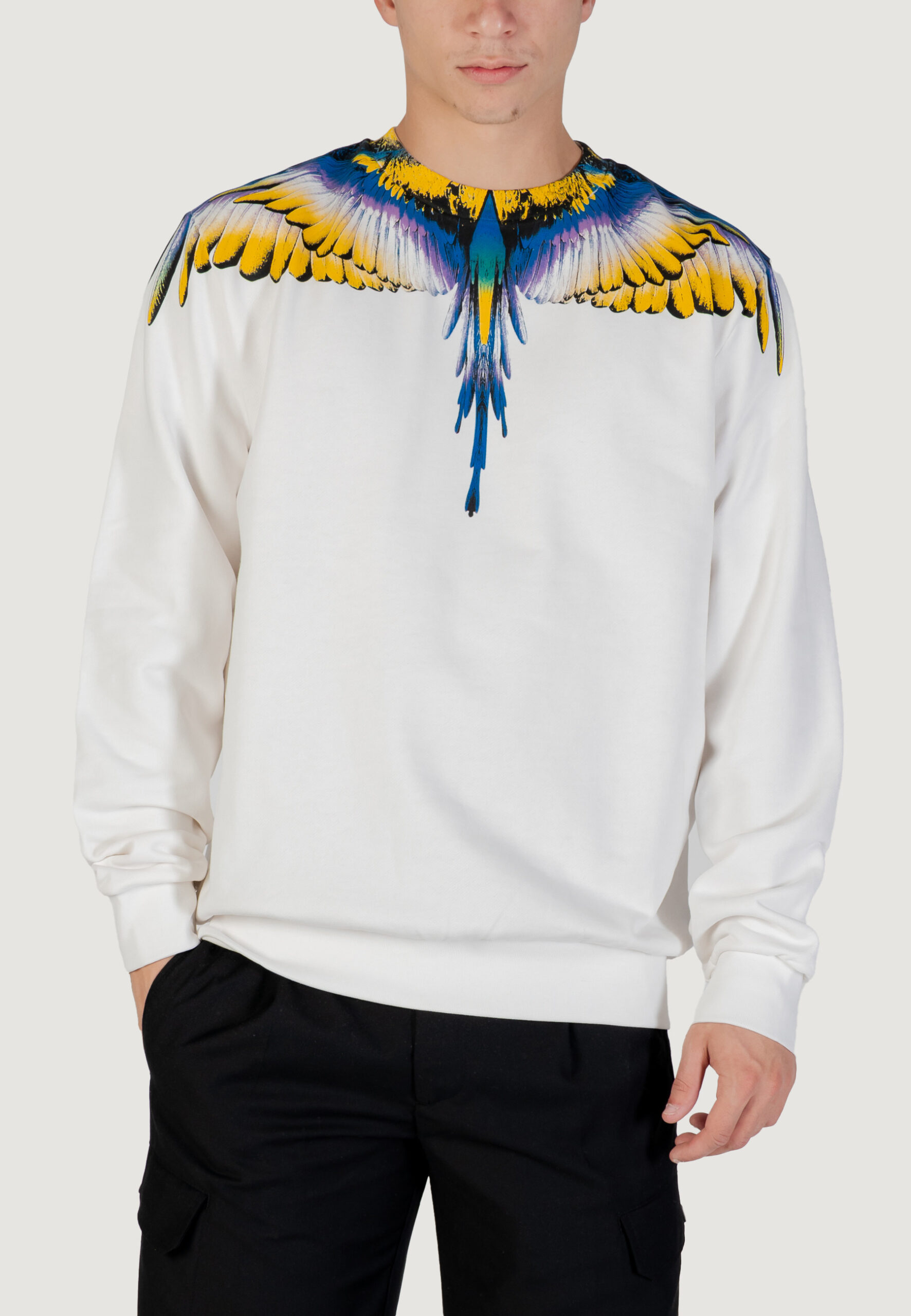 Felpa senza cappuccio COUNTY OF MILAN Bianco - Foto 1