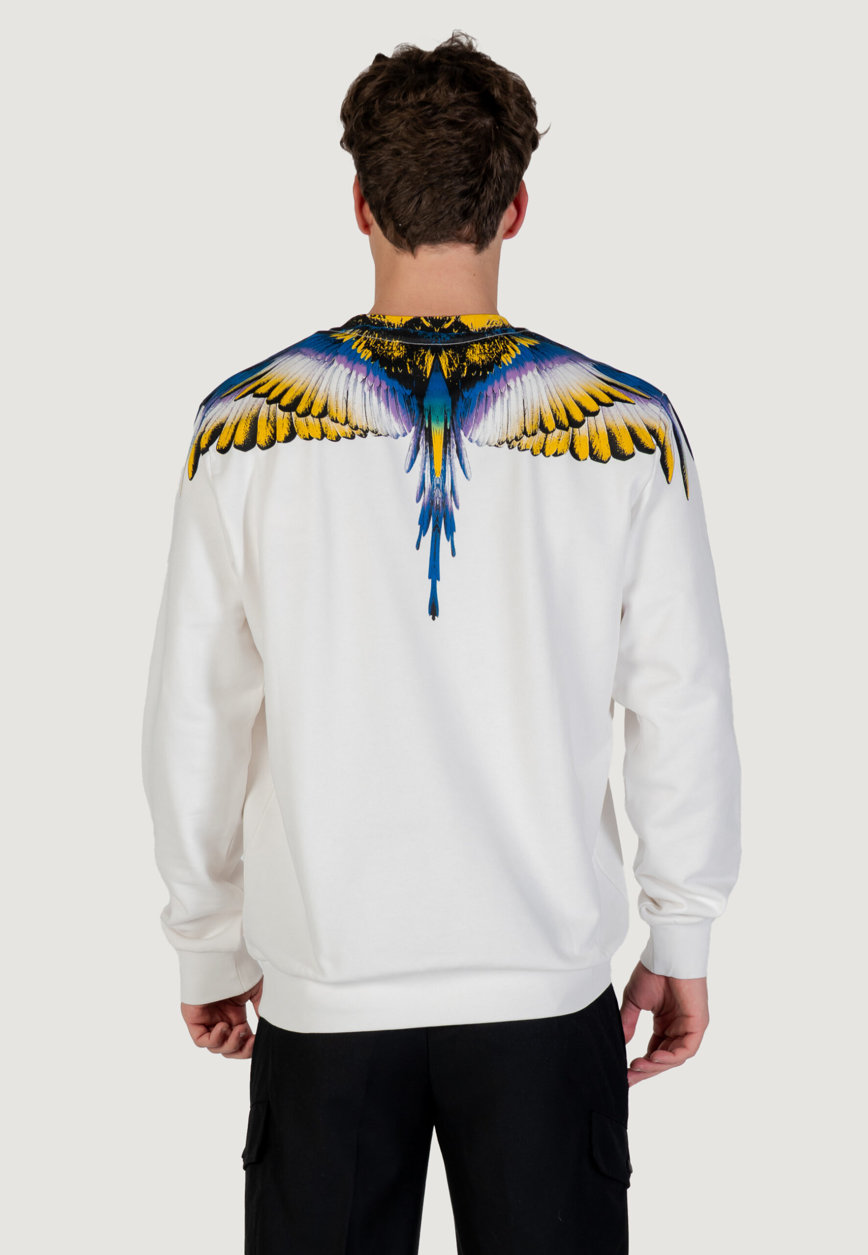 Felpa senza cappuccio COUNTY OF MILAN Bianco - Foto 2