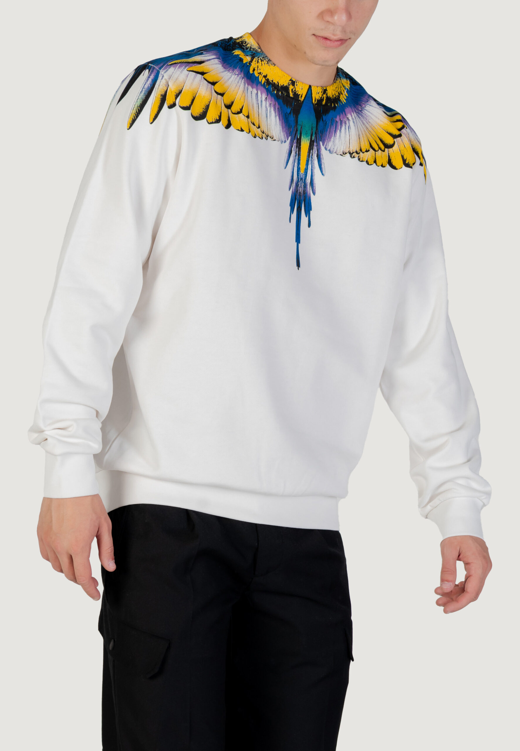 Felpa senza cappuccio COUNTY OF MILAN Bianco - Foto 4