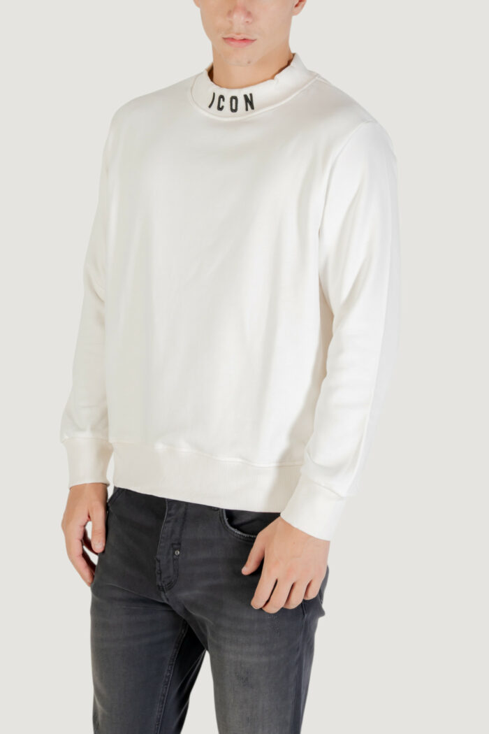 Felpa senza cappuccio Icon Bianco – Nero