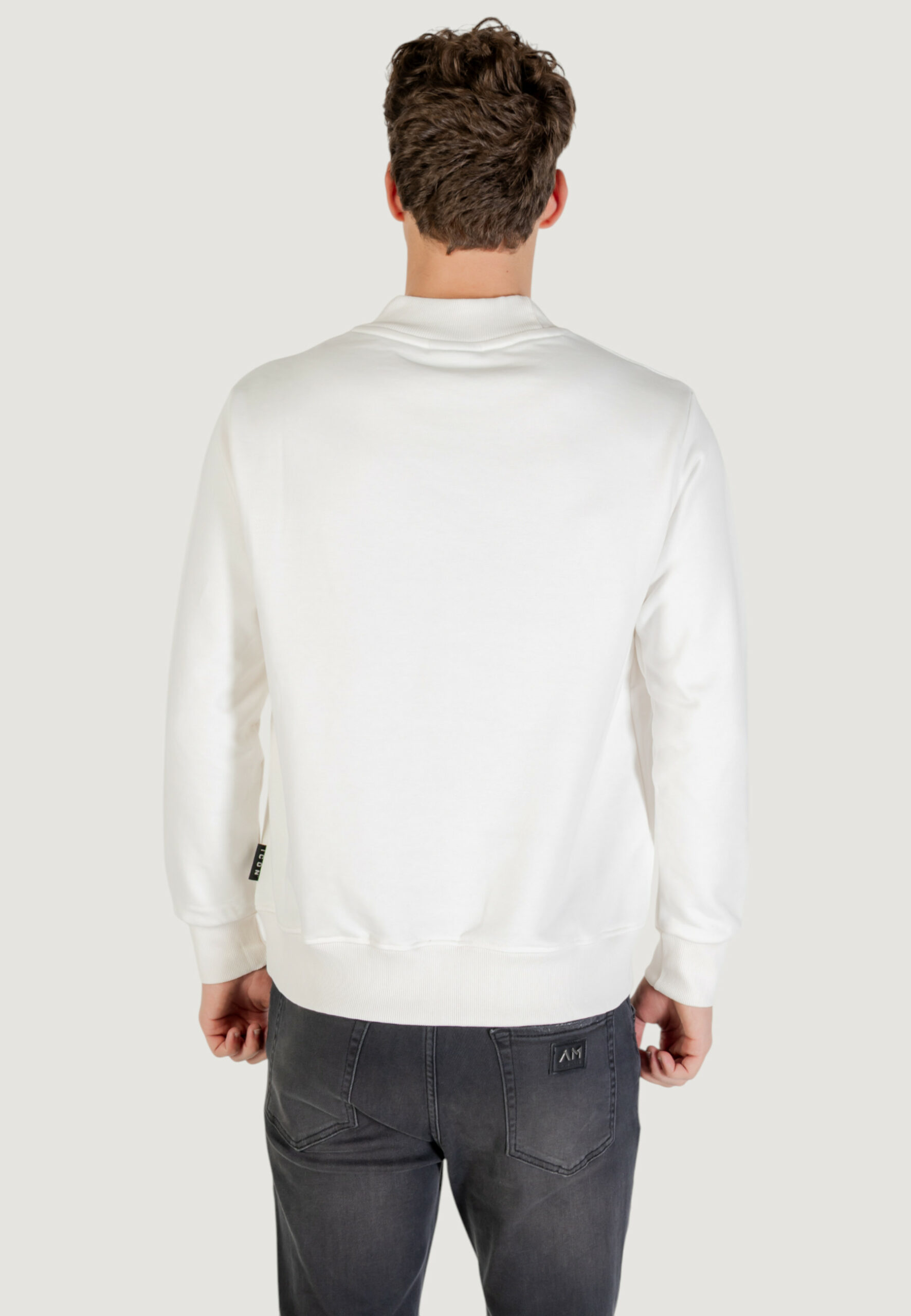 Felpa senza cappuccio Icon Bianco - Nero - Foto 4