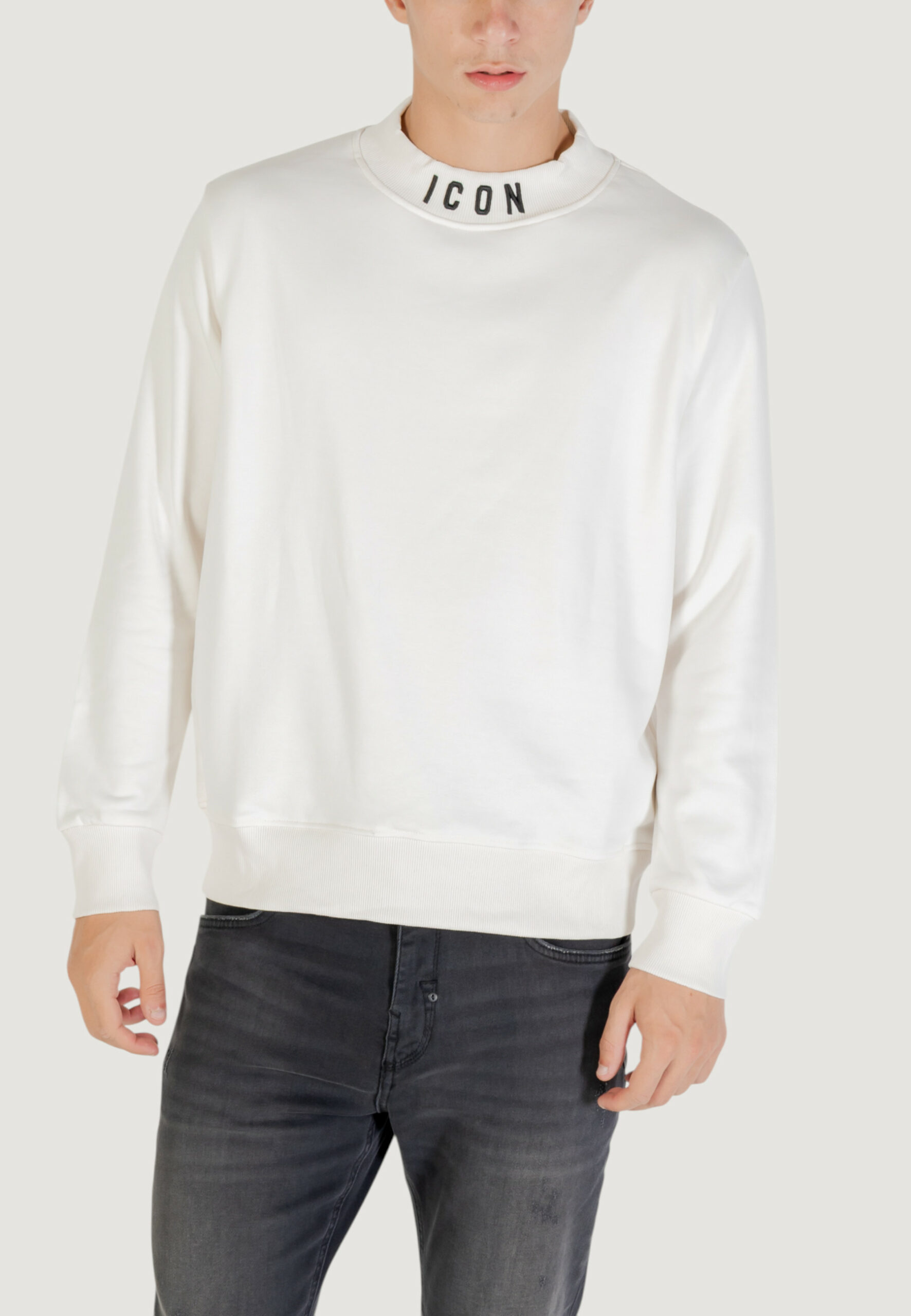 Felpa senza cappuccio Icon Bianco - Nero - Foto 5