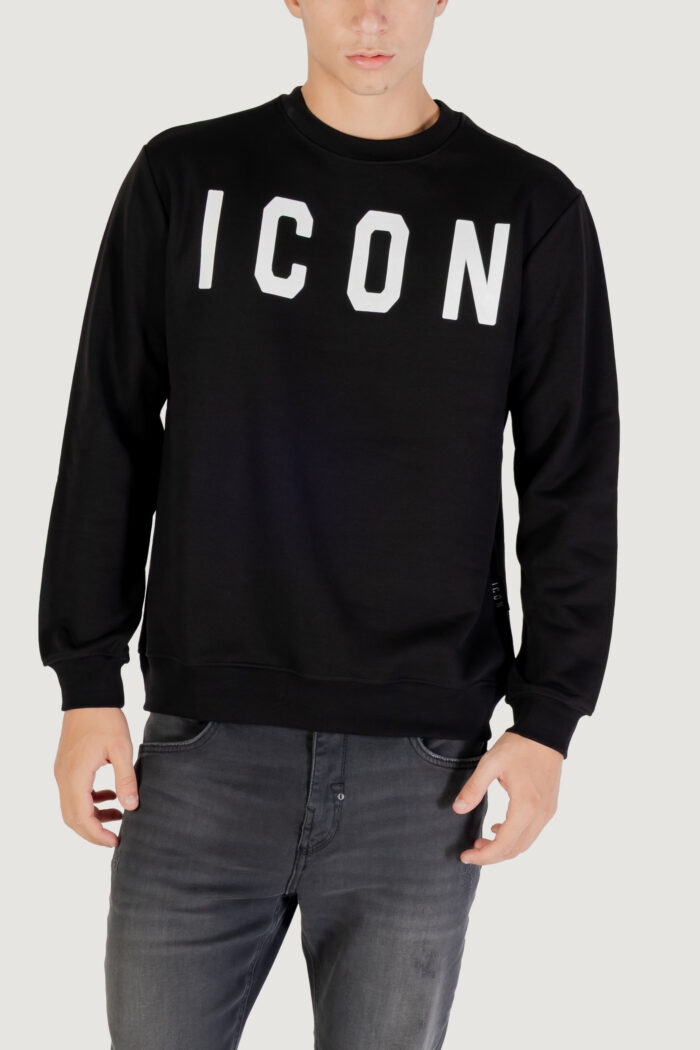 Felpa senza cappuccio Icon Black-White