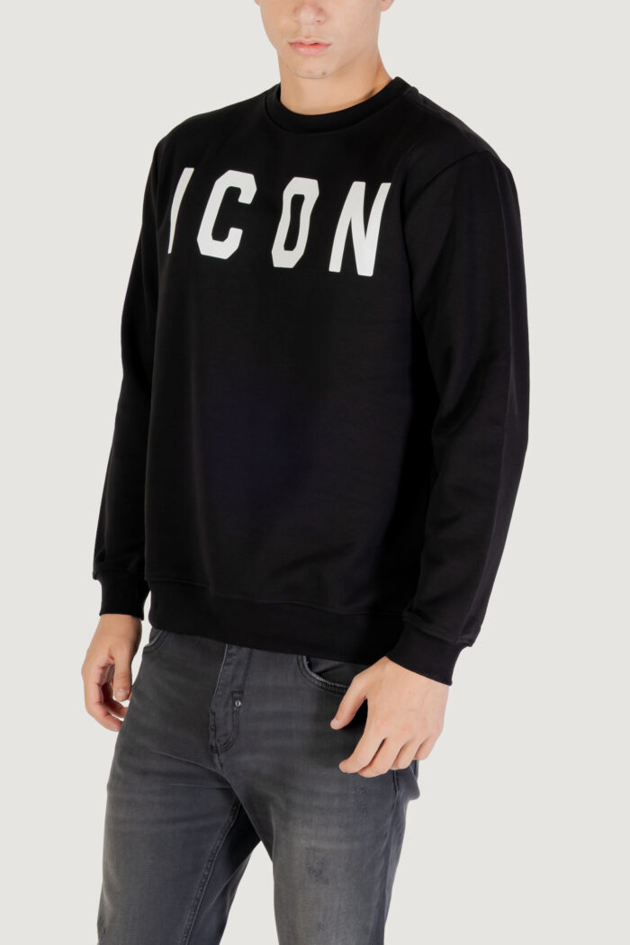 Felpa senza cappuccio Icon Black-White