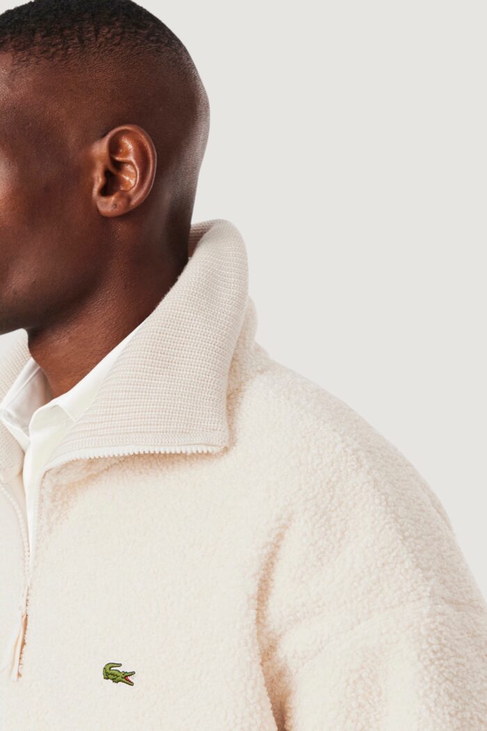 Felpa senza cappuccio LACOSTE  Panna