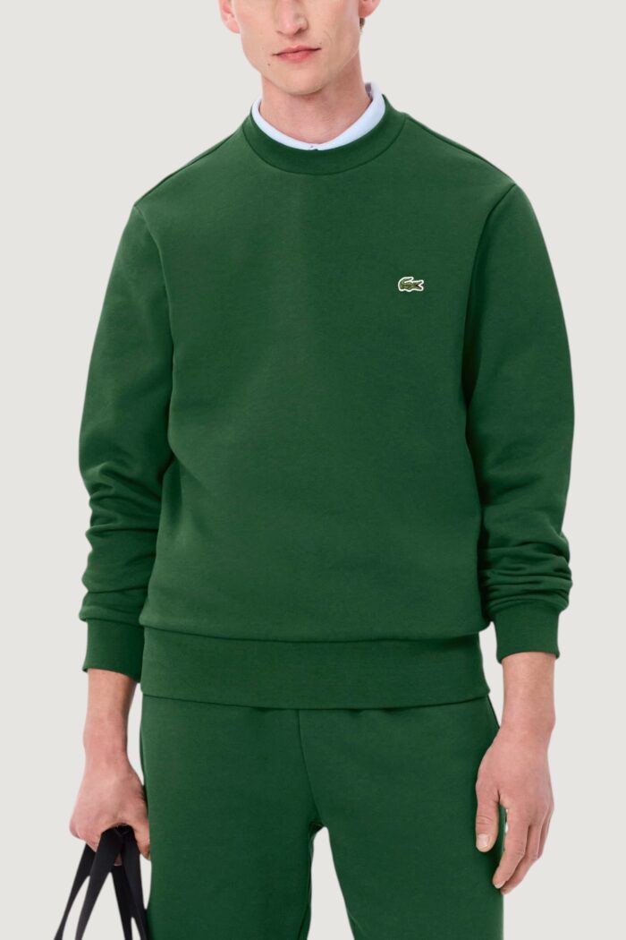 Felpa senza cappuccio LACOSTE sweatshirt Verde