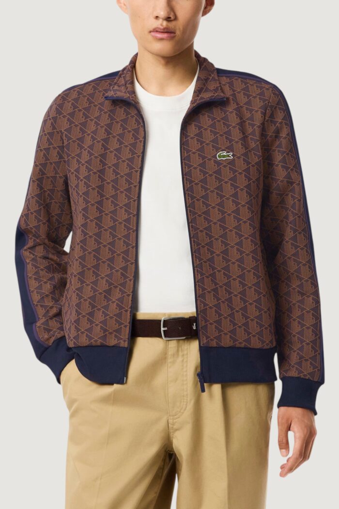 Felpa senza cappuccio LACOSTE  VIOLA/MARRONE