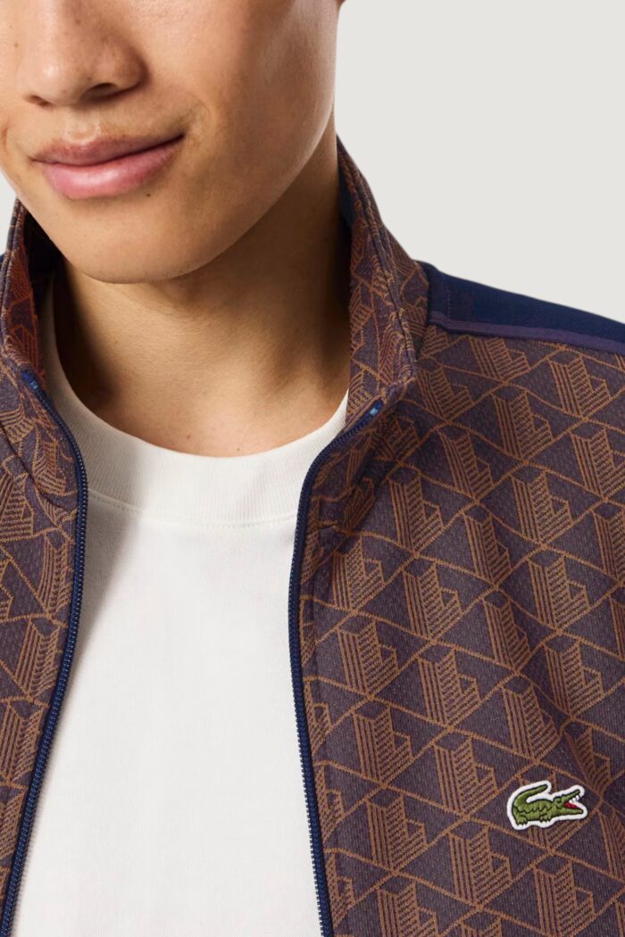 Felpa senza cappuccio LACOSTE  VIOLA/MARRONE