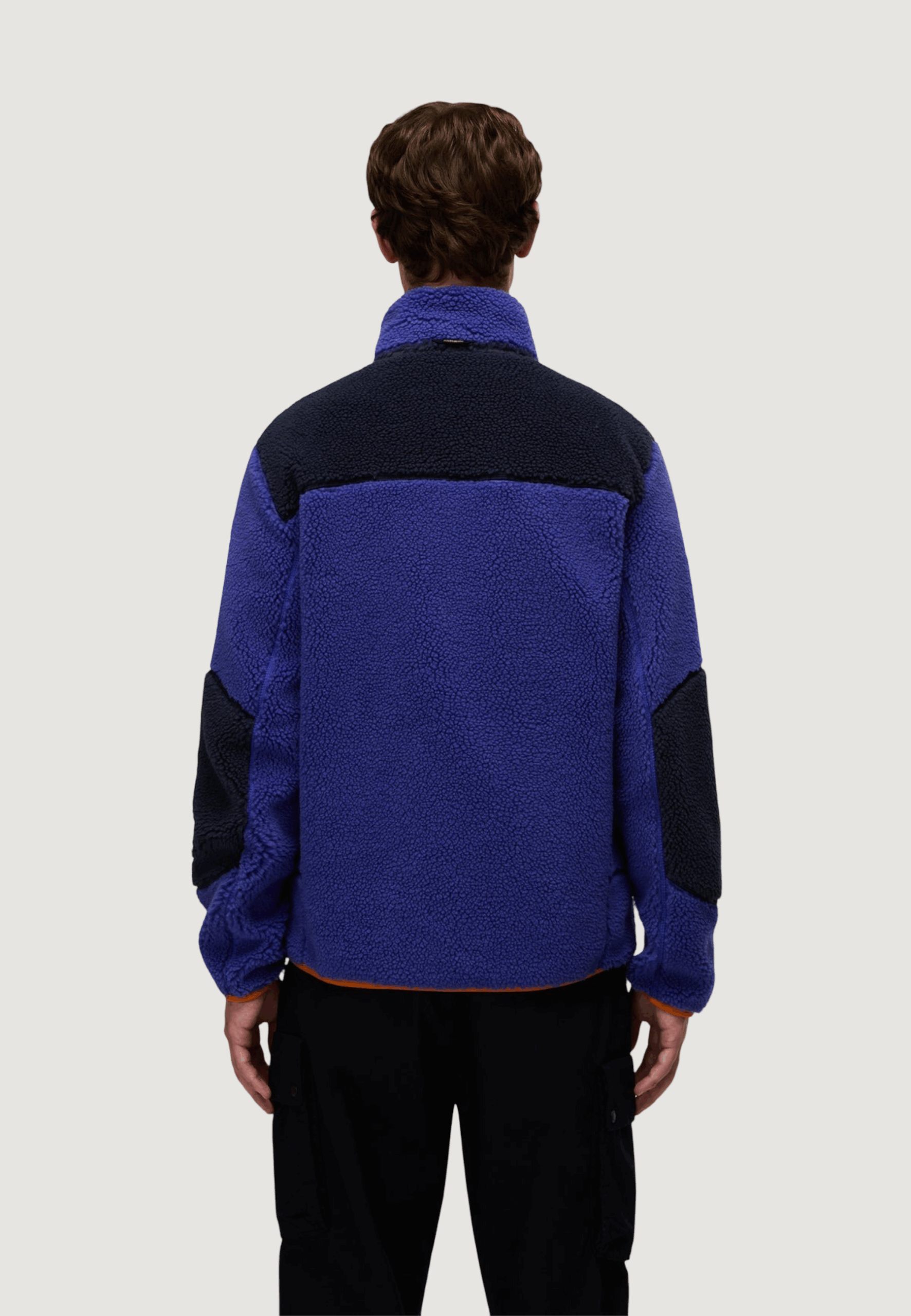 Felpa senza cappuccio Napapijri yupik fz 3 Viola - Blu - Foto 4