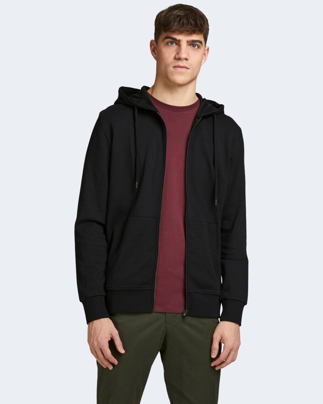 Felpa con cappuccio Jack Jones basic Nero - Foto 1