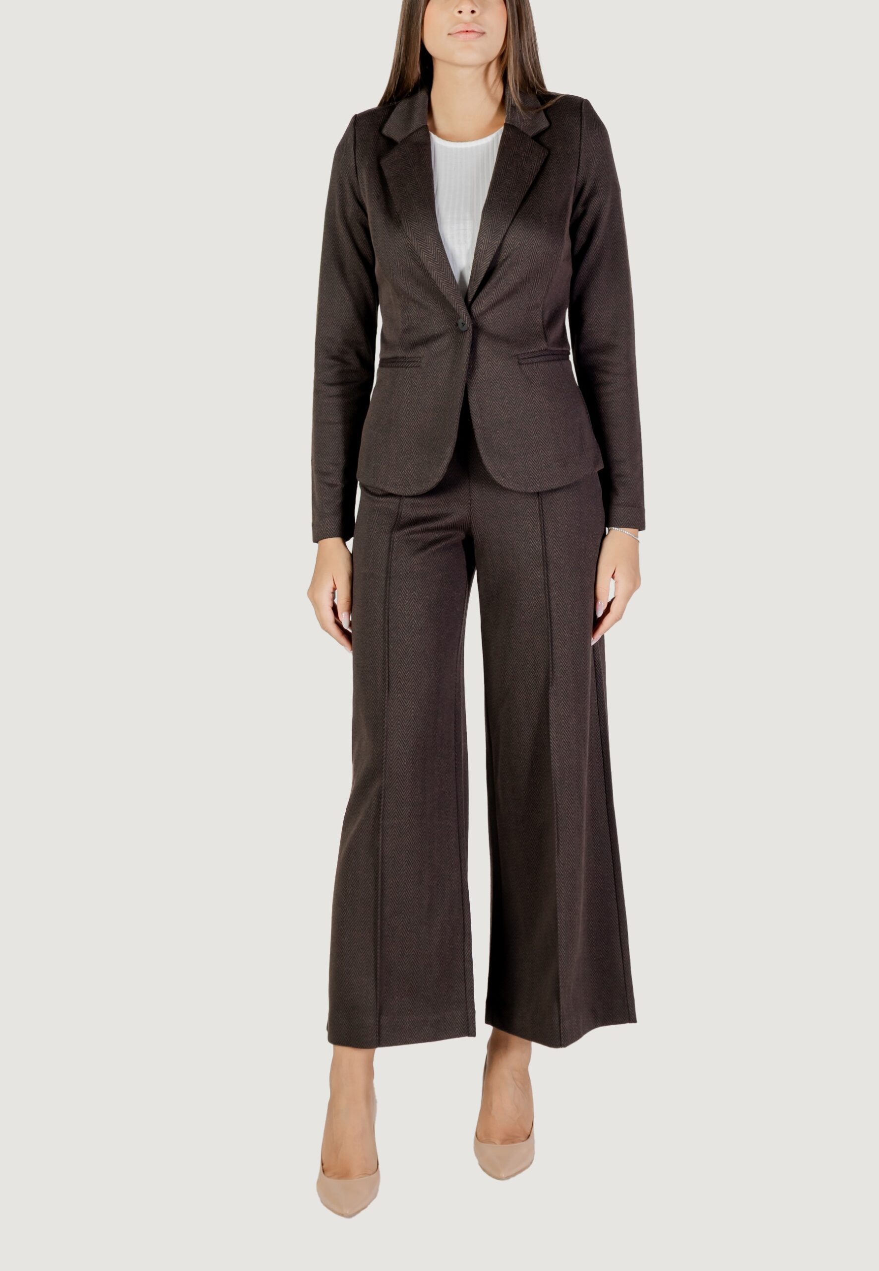 Giacca ICHI ihkate jacquard bl4 Marrone - Foto 2