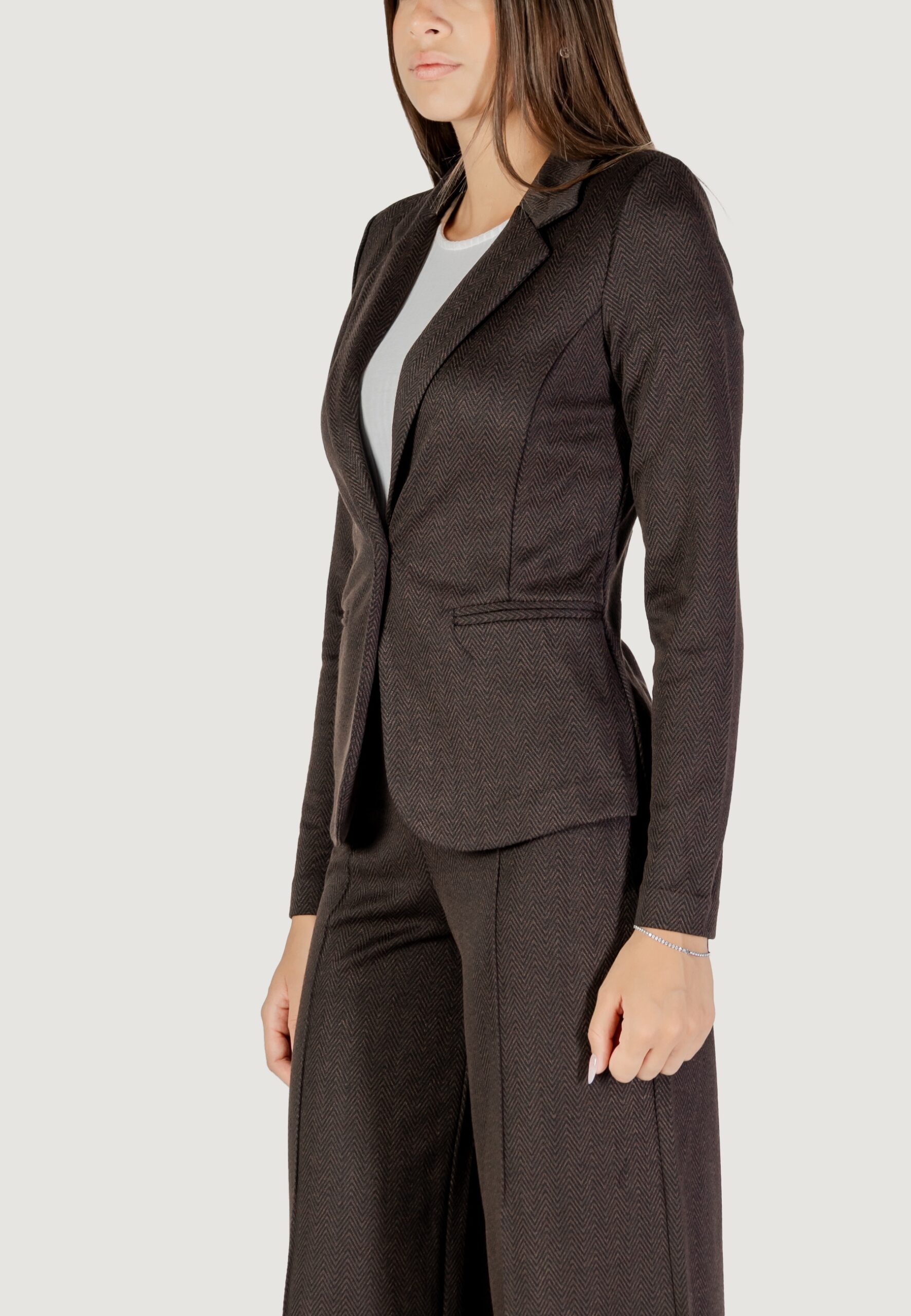 Giacca ICHI ihkate jacquard bl4 Marrone - Foto 3