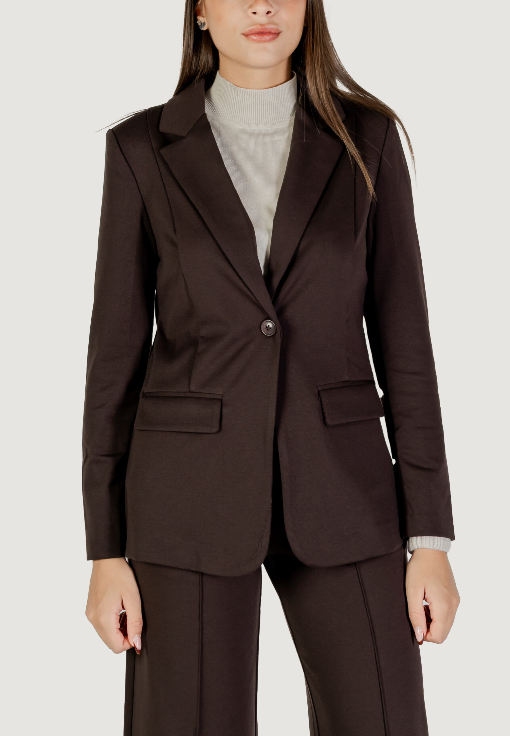 Giacca da completo ICHI ihkate sus long bl4 Cioccolato - Foto 1