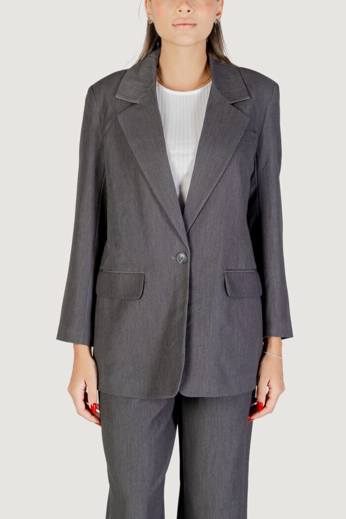 Giacca da completo Only onlhattie-lana l/s overs mel blazer tlr Grigio Scuro
