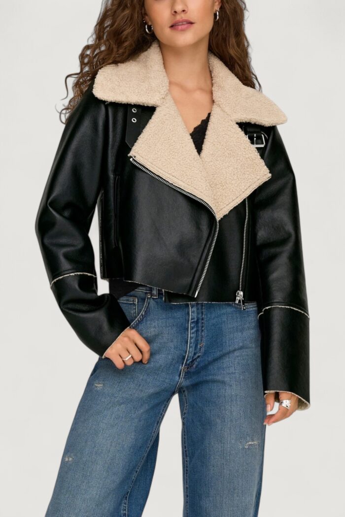 Giubbotto Only onldora bonded short jacket cc otw Nero