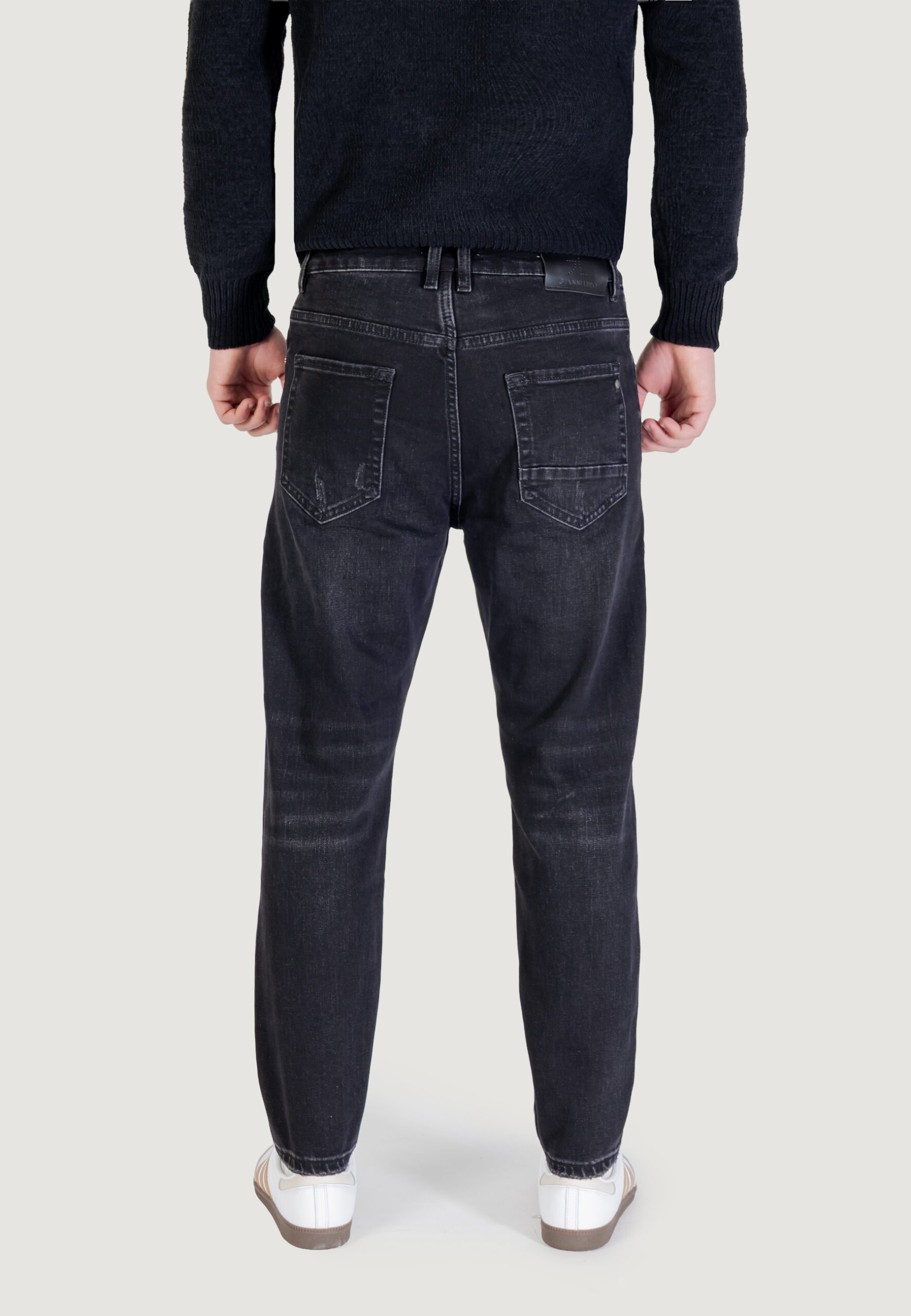 Jeans Gianni Lupo mike95 carrot fit Nero - Foto 4