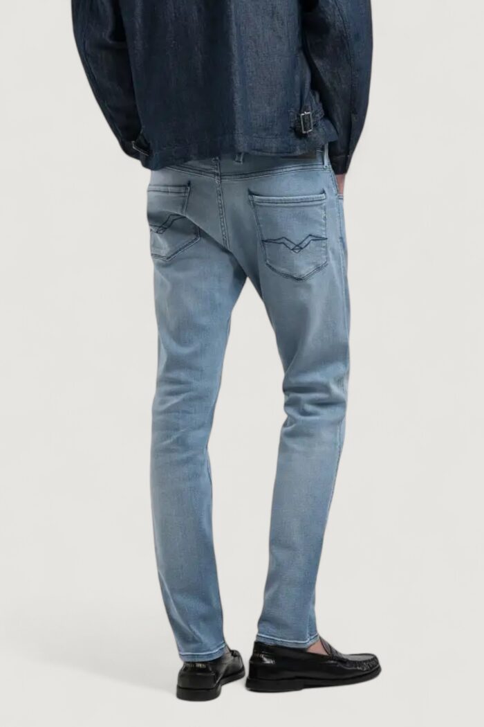 Jeans slim Replay anbass slim Blu Chiaro