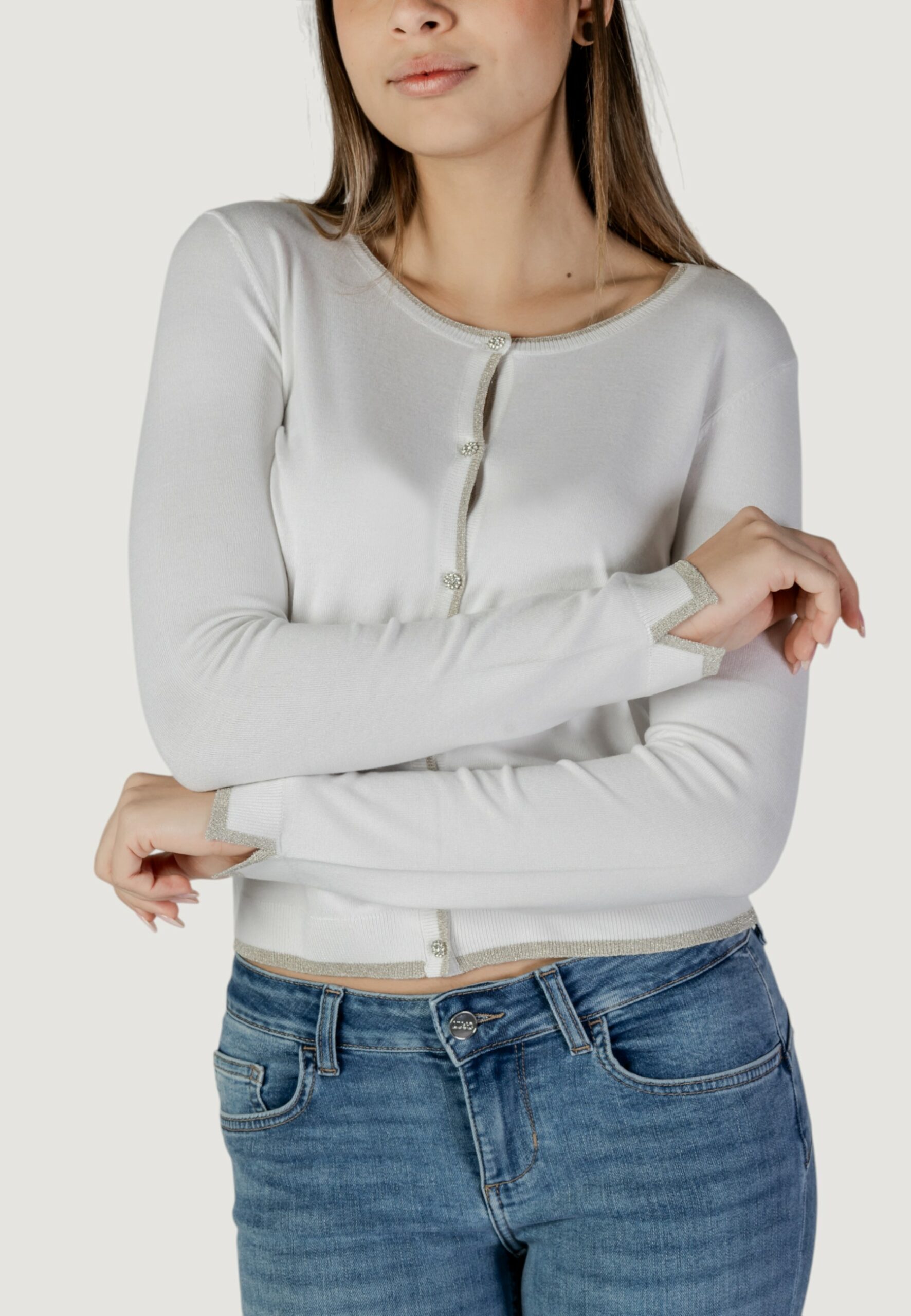 Cardigan Liu-Jo ecs aperta m/l Bianco - Foto 1