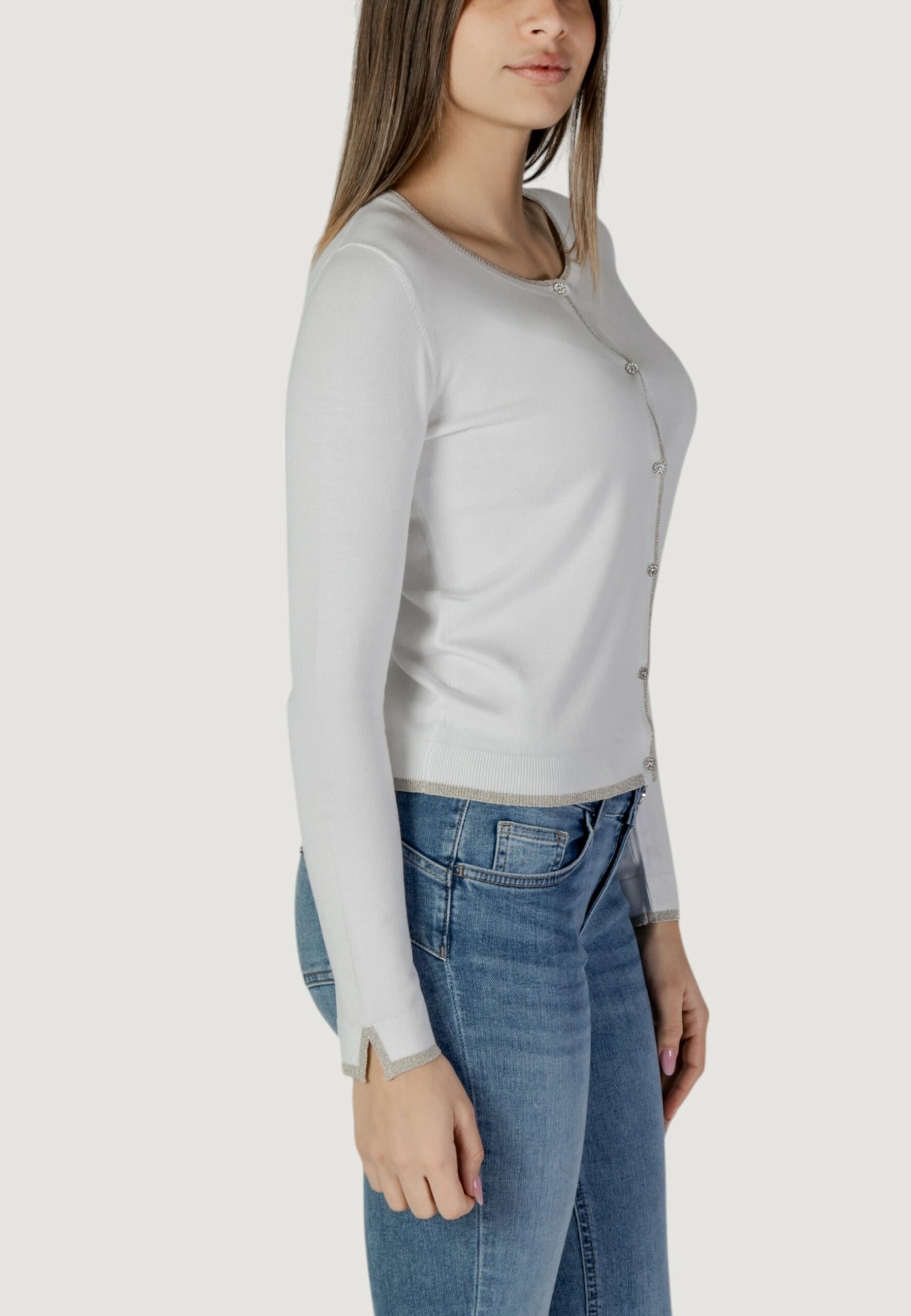 Cardigan Liu-Jo ecs aperta m/l Bianco - Foto 4