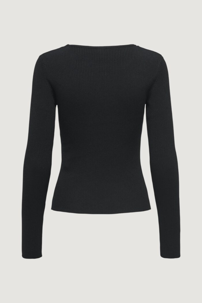 Maglia Only onlemma ls bling o-neck knt Nero