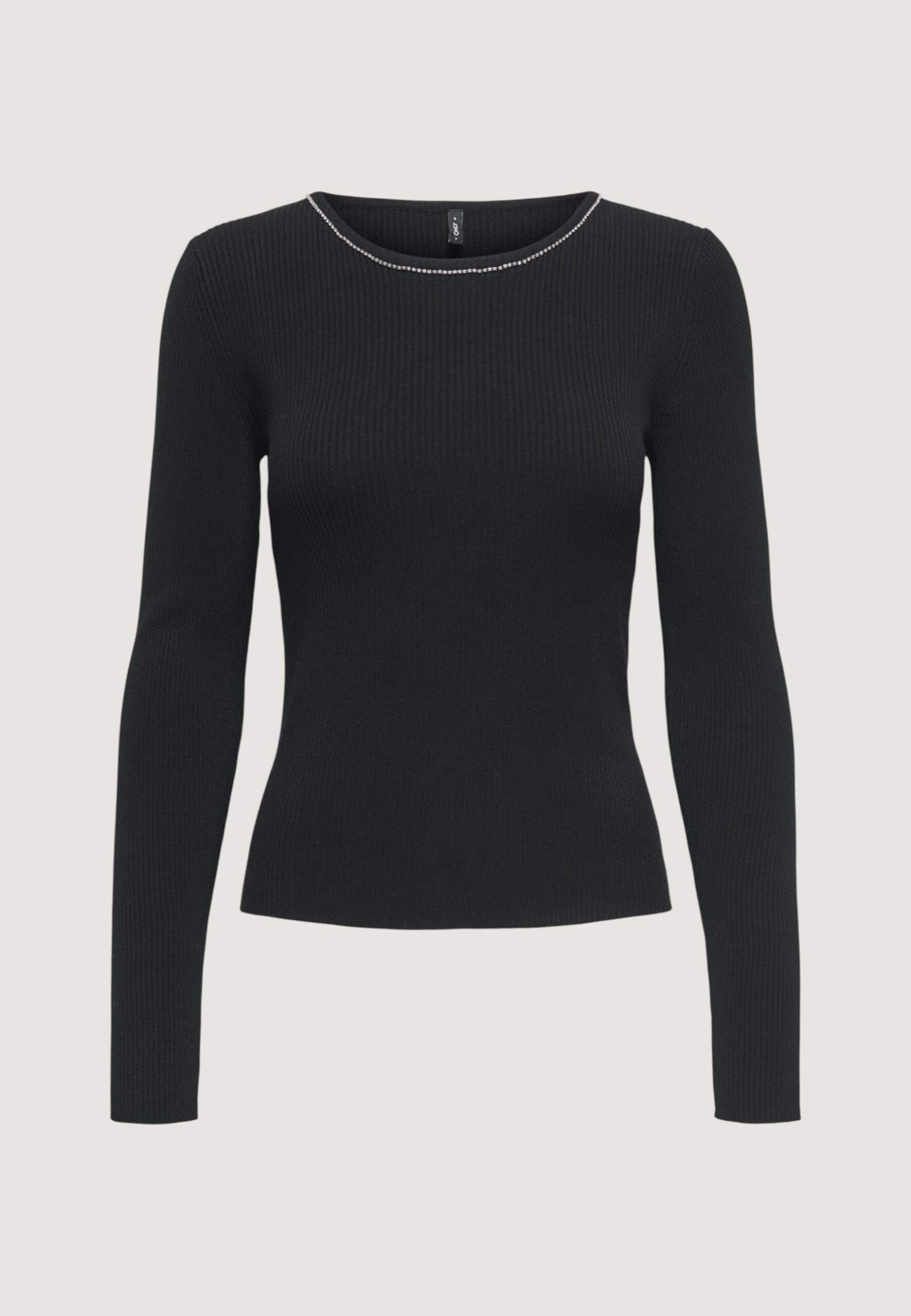 Maglia Only onlemma ls bling o-neck knt Nero - Foto 1