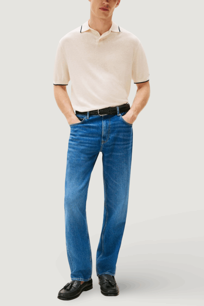 Maglia Tommy Hilfiger tencel linen knitted Avorio