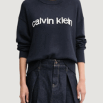 Maglione Calvin Klein Jeans cotton graphic pullo Blue scuro - Foto 1