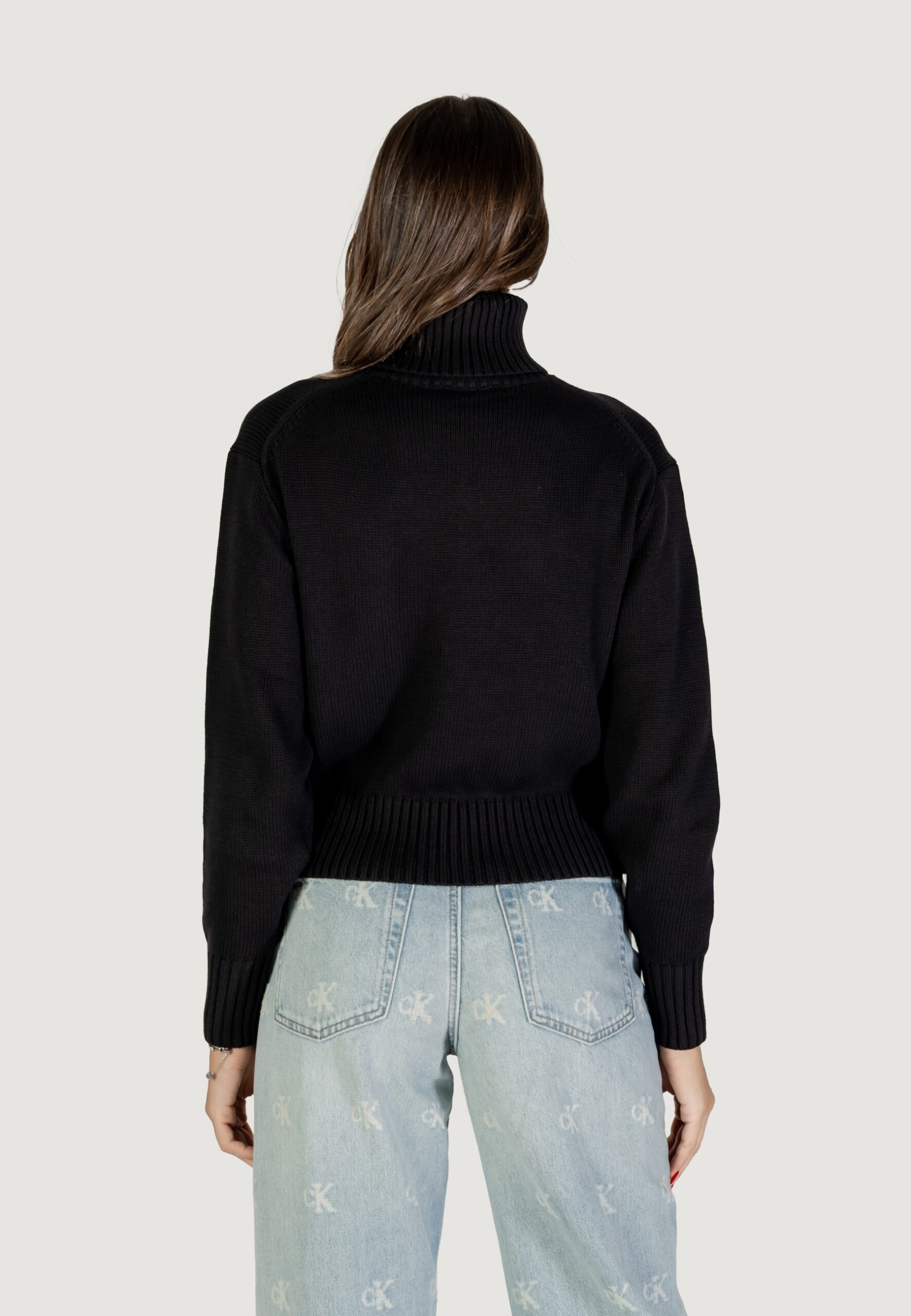 Maglione Calvin Klein Jeans chenille monologo sw Nero - Foto 5