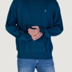 Maglione Calvin Klein Jeans ls ez cotton crewnk Petrolio - Foto 1