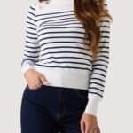 Maglione Guess ls cn helen swtr Bianco - Blu - Foto 1