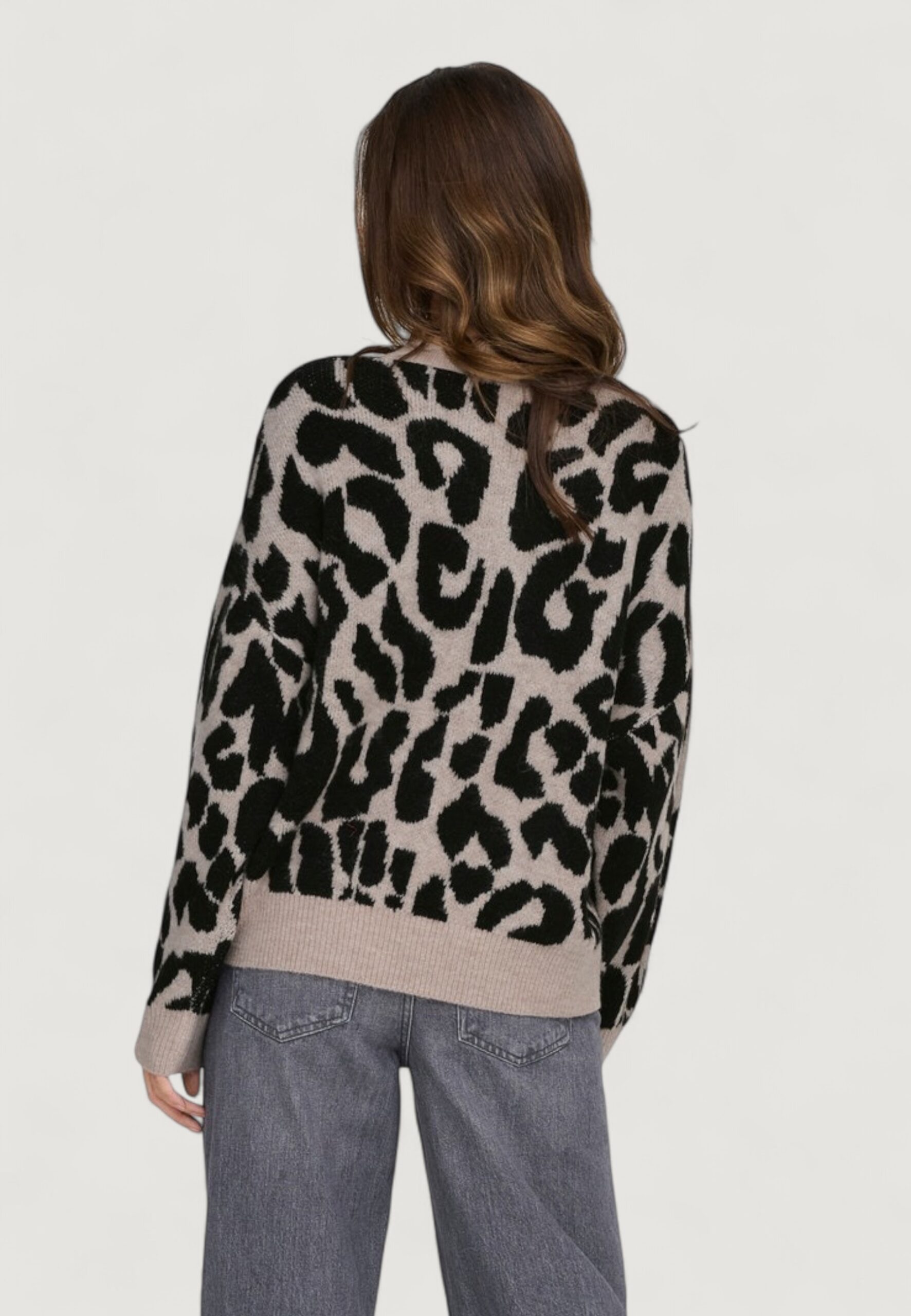 Maglione Jacqueline de Yong jdyelanor leo l/s on pullover knt Beige - Foto 2