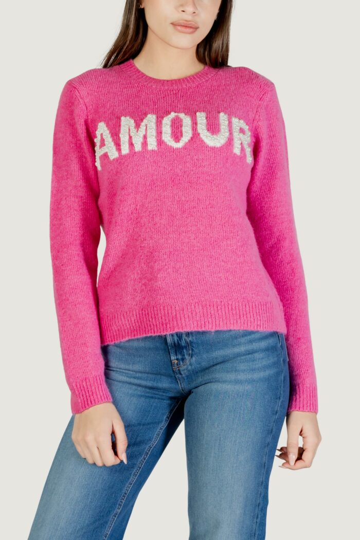 Maglione Jacqueline de Yong amour life l/s on pearl jacq pull knt Rosa