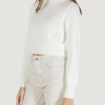 Maglione Only onlpetra ls short o-neck cc knt Bianco - Foto 1