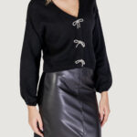 Maglione Only onldonna ls v-neck pullover ex knt Nero - Foto 1