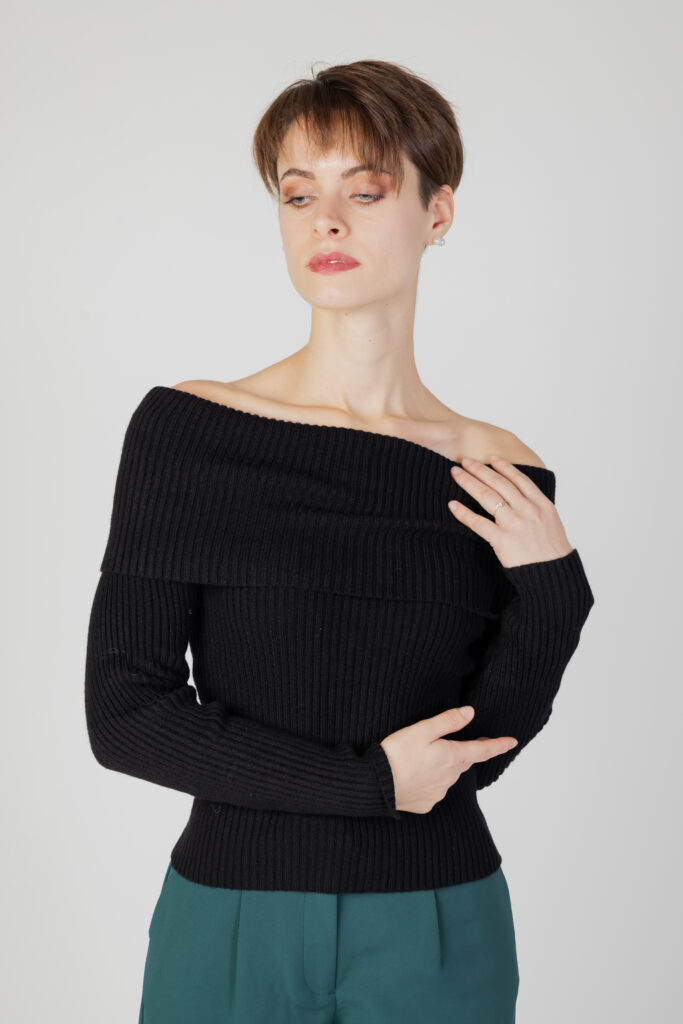 Maglione Only onlkatia ls off shoulder knt Nero