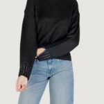 Maglione Only onlohio ls o-neck bling pullover knt Nero - Foto 1