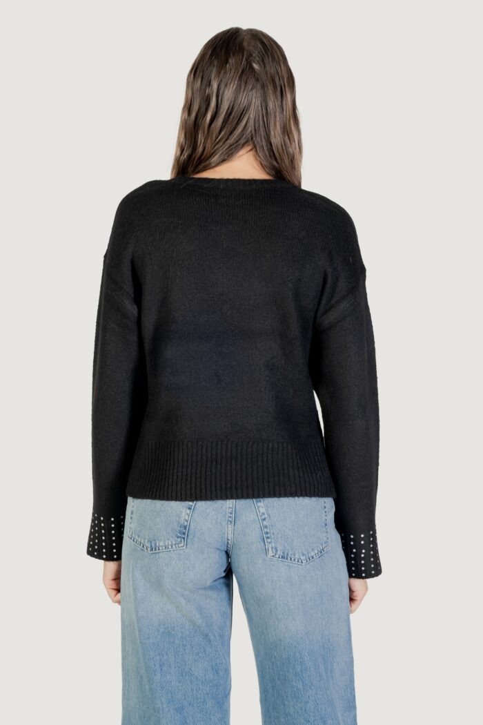 Maglione Only onlohio ls o-neck bling pullover knt Nero