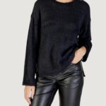 Maglione Only onlpetra ls loose o-neck cc knt Nero - Foto 1