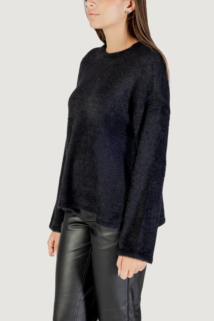 Maglione Only onlpetra ls loose o-neck cc knt Nero