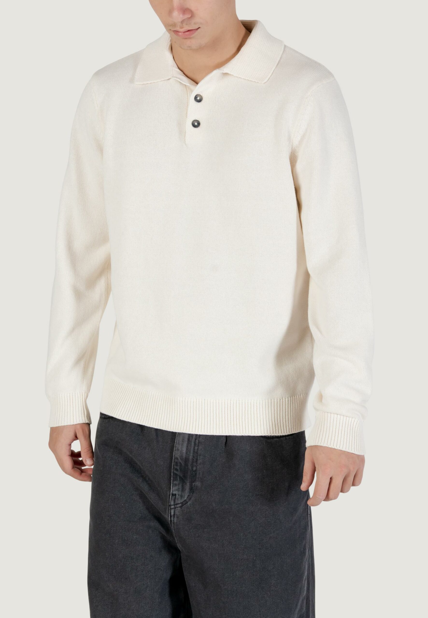 Maglione Only & Sons onshope rlx ls polo knit life Latte - Foto 1