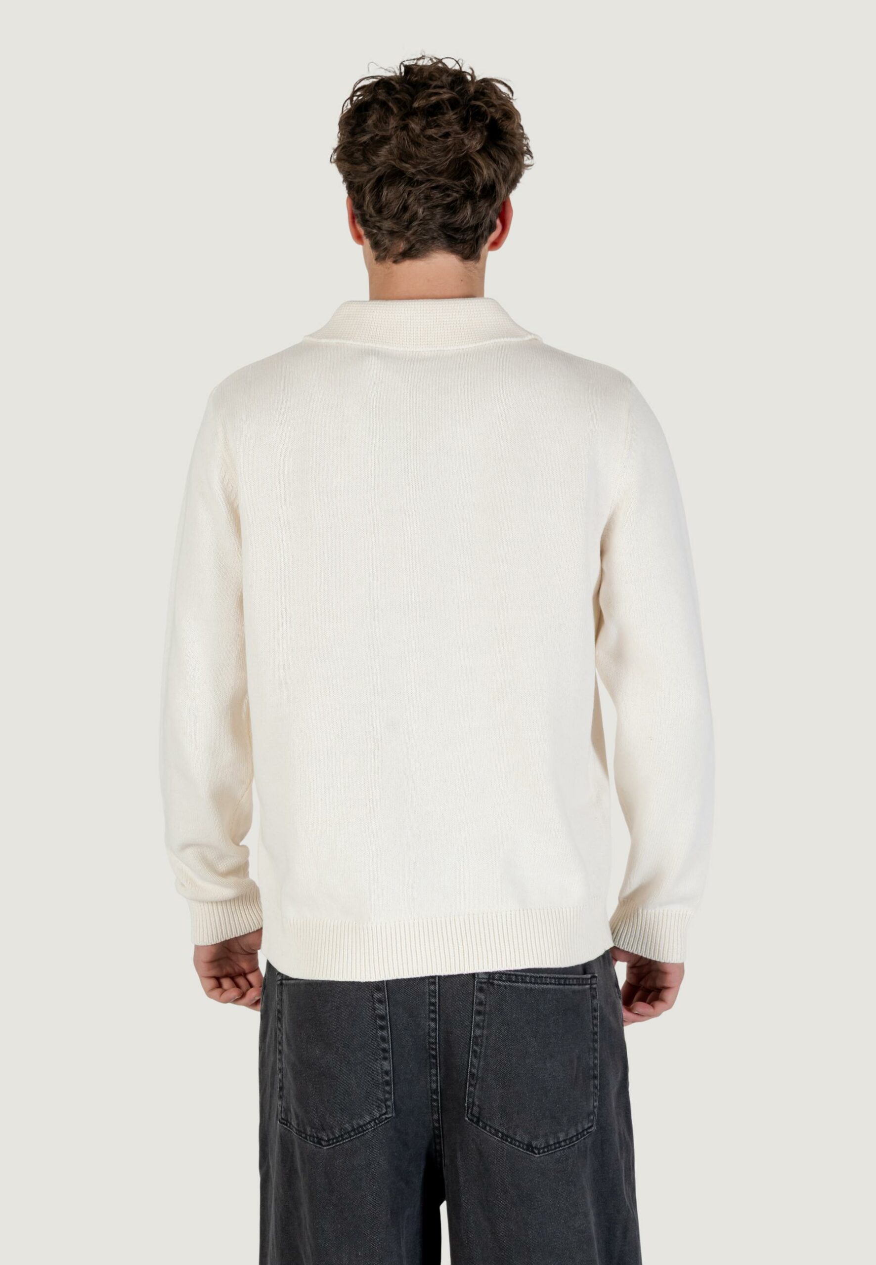 Maglione Only & Sons onshope rlx ls polo knit life Latte - Foto 2
