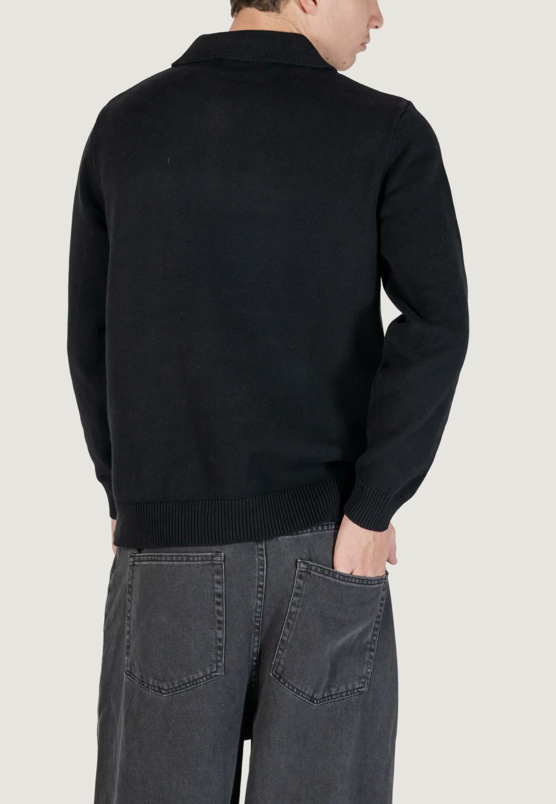 Maglione Only & Sons onshope rlx ls polo knit life Nero - Foto 2