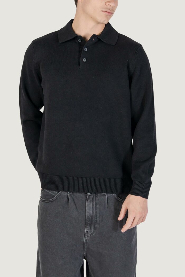 Maglione Only & Sons onshope rlx ls polo knit life Nero