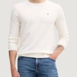 Maglione Tommy Hilfiger essential ssnl cotto Avorio - Foto 1